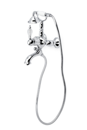Смеситель для ванны (душевой комплект) CRYSTAL, хром_Комплект 