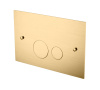 Кнопка для инсталляции латунь MATT GOLD ультраплоская (для 666)