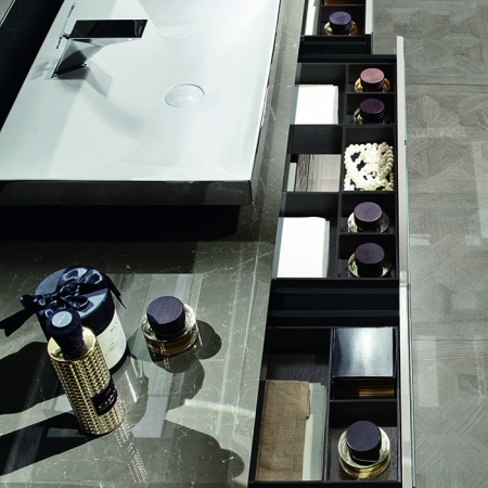 VITAGE milldue edition Раковина LONDRA 700х500х125 мм., керамическая, без перелива, c 1 отверстием для смесителя, цвет белый/платина 