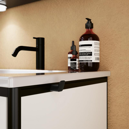 Burgbad  VRY Крючок двойной для мебели, черный матовый 