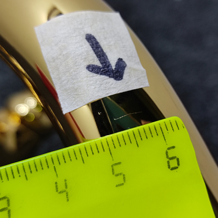 Gattoni Vivaldi Смеситель для раковины с донным клапаном, высота излива 110мм, цвет золото (С царапиной на носике!) (НЕ произв!) 