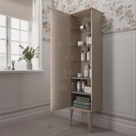 Kerama Marazzi Пенал POMPEI напольный\подвесной 150, камео бежевый глянцевый (замена PO.N.150\CAM) 