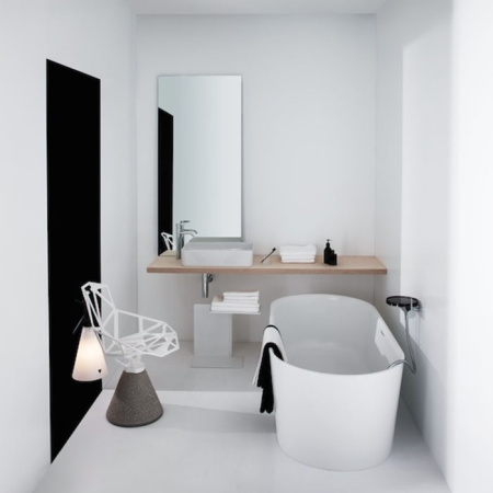 Laufen VAL Ванна 1600x750x450мм, свободностоящая, с слив-переливом,  материал: композит, цвет: белый 