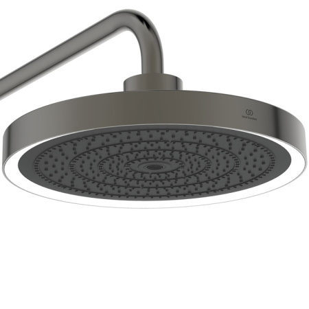 Ideal Standard Solos Душевая стойка с термостатич.смесителем для душа, верхний душ 33см, руч.душ, шланг 175см, без A1070NU, цвет: PVD Magnetic Grey 