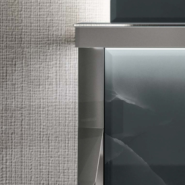 VITAGE milldue edition Раковина DETROIT62 накладная 61.8х43хh14см без перелива c 3отв. ceramilux/сталь, цвет: белый/сталь 