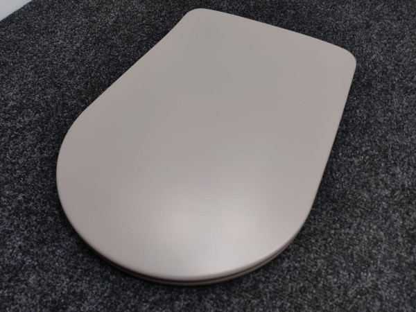 Kerasan Nolita Сиденье для унитаза SLIM быстросъемное, цвет Ferro Matt, петли хром (микролифт) 