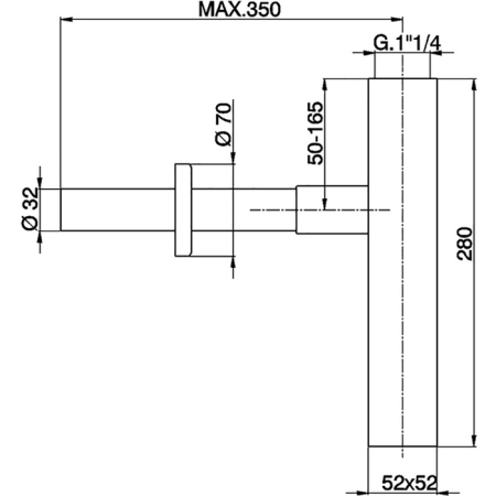 CISAL Сифон 1"1/4, цвет золото 