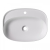 Alice Form Раковина Oval 60x45хВ12 Plan, накладная, с отверстием под смеситель, белый матовый 