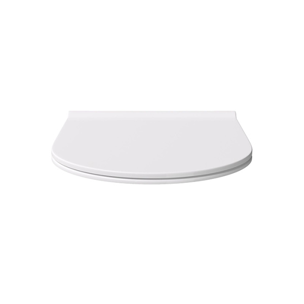 Alice Сиденье с крышкой для унитаза FORM/UNICA, тонкое, с микролифтом, белый глянцевый, крепления хром 