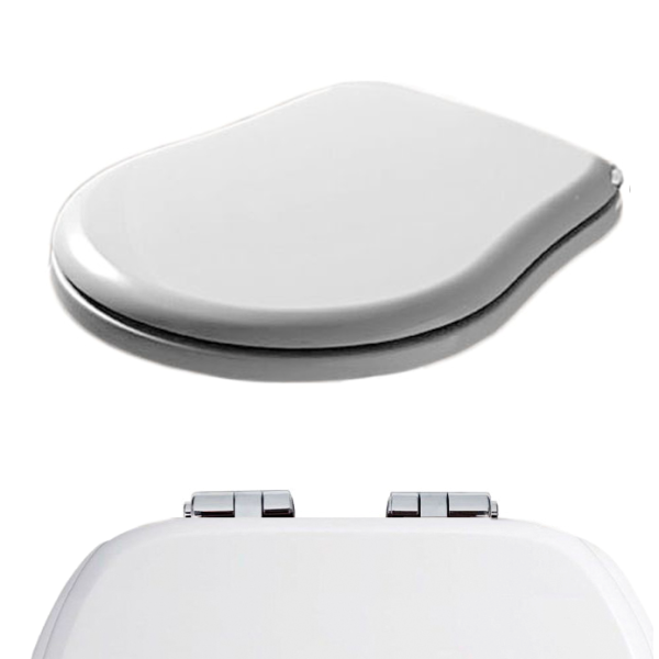 KERASAN Retro Сиденье для унитаза, цвет белый/хром 