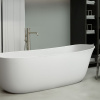 ANTONIO LUPI DAFNE Ванна отдельностоящая 1700х716х560 мм., с донным клапаном (белый матовый), сифоном и гибким шлангом, Cristalplant, цвет белый 
