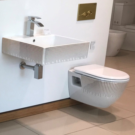 XX CREAVIT Раковина мебельная накладная круги ЗОЛОТО NX256.T0000 