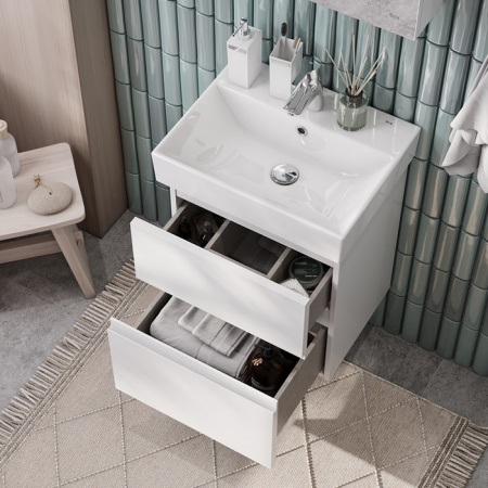 Roca OLETA Раковина мебельная 500х390 мм, белый (73274C300Y) (Внимание - ЧЕРНЫЕ точки на каждой раковине!!!) 