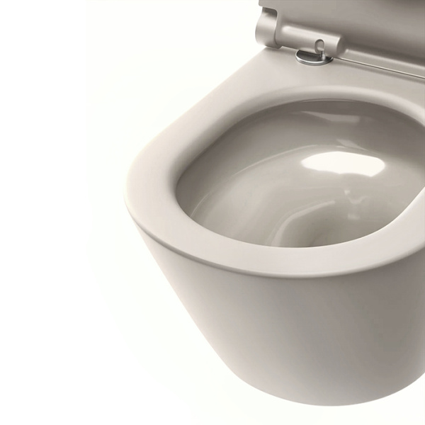 Catalano SFERA Унитаз подвесной 55x35, безободковый, смыв Tornado, покрытие Twinglaze+, без крепежа, цвет Sabbia Satinato 