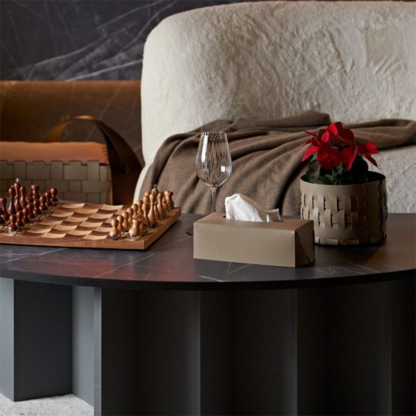 ADJ Салфетница Kleenex, 23x12xH7,5 см., цвет: капучино/шоколад 