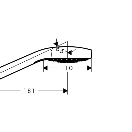 HG Croma Select S Multi Ручной душ 110 3jet (SoftRain, IntenseRain, массажная), цвет: белый/хром 