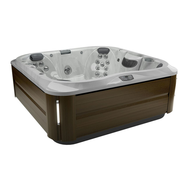 JACUZZI J375 Минибассейн 2310x2310x950 мм., отдельностоящий, Bluewave™ Stereo System, панели Modern hardwood, цвет Platinum (без крышки) 