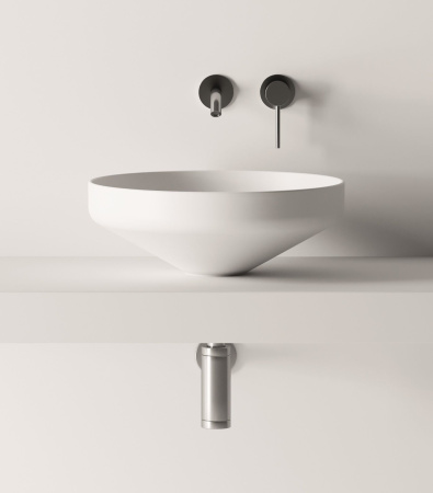 Alice Equilibrium, накладная круглая раковина Ø42х15h см, цвет белый глянцевый 