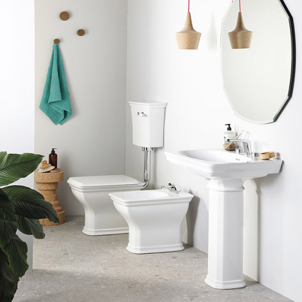 Artceram CIVITAS  Биде напольное  36х54 см, с 1 отв под смес, цвет белый (крепится на силикон) 