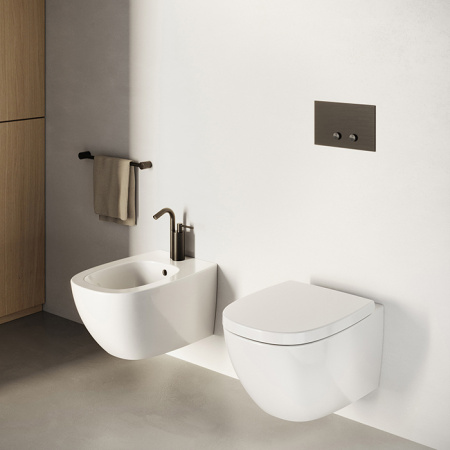 Catalano Alvea Биде подвесное 53x36, с 1 отв. под смеситель, покрытие Cataglaze+, без крепежа, цвет белый глянцевый 