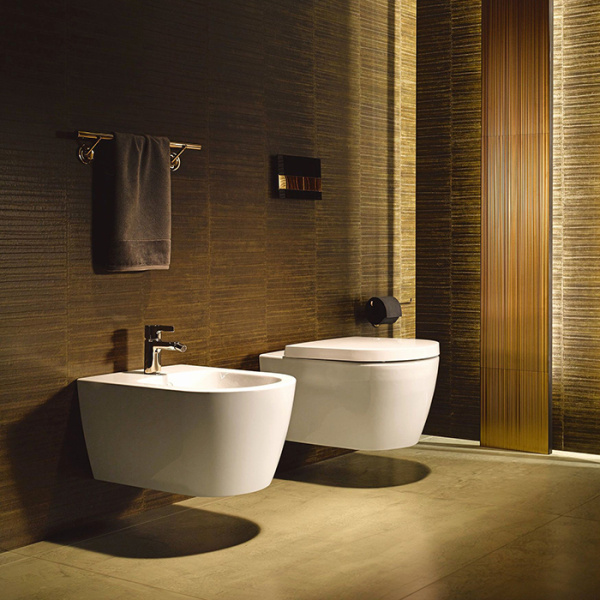 Duravit Me by Starck Комплект: подвесной унитаз Rimless 252909 с WonderGliss+ сиденье с мягким закрыванием 002009(Снято с пр-ва) 