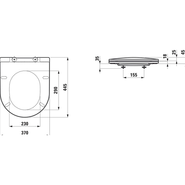 Laufen Pro Сиденье Slim быстросъемно/микролифт для 2095.1/6/9, 2096.0/4-6, 2295.1/2/6, 2495.8/9, 2595.1/2/5/6/7, цвет бел/хр 