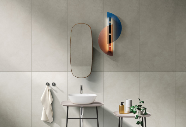 Керамогранит Vitra MicroCement Светлый Греж K947811R0001VTER МатR10A 60x120 (1,44) 