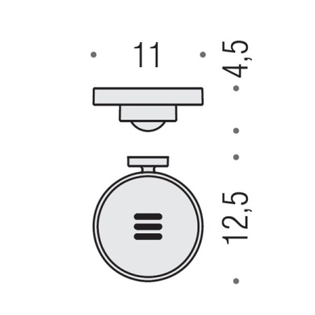 Colombo Nordic Мыльница подвесная, цвет: хром/матовое стекло 