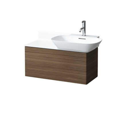 Laufen INO Тумба под раковину 8.1330.1/2, 770х350х355мм, с 1 выдвиж. ящиком, цвет: темный орех 