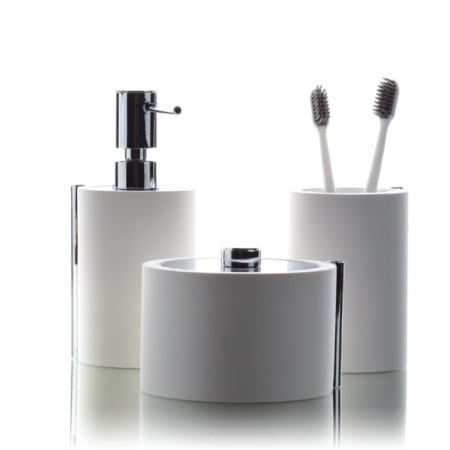 BERTOCCI Easy Дозатор для жидкого мыла, настольный, цвет белый матовый/хром 