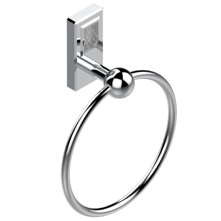 THG METROPOLIS CRISTAL CLAIR Полотенцедержатель-кольцо, цвет хром 