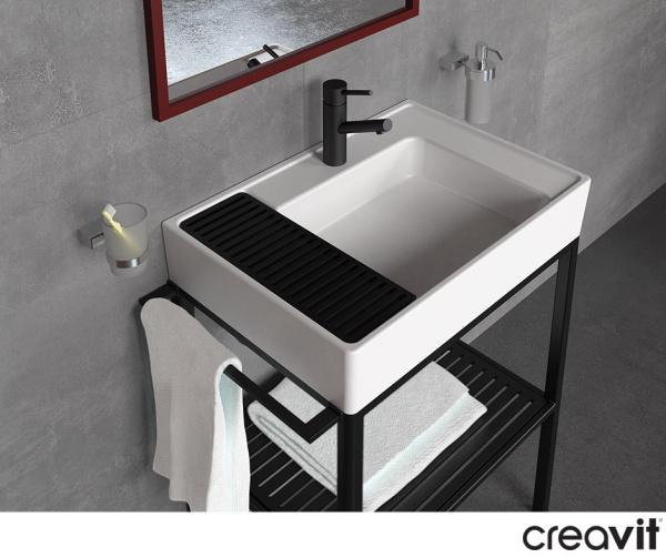 CREAVIT Cмеситель для раковины SHARP ЧЕРНЫЙ SR1500S 