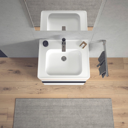 Duravit Soleil by Starck Раковина подвесная/накладная  600х480х145 мм,с 1 отв под смеситель, с переливом,  WonderGliss ,цвет белый 