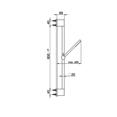 CISAL Shower Душевой гарнитур:ручная лейка,шланг 150 см,штанга 60 см, цвет Nero Opaco 