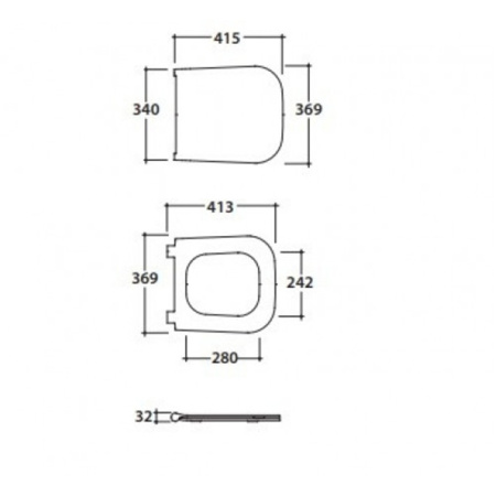 GLOBO Stone Сиденье съемное для унитаза STS07 цвет белый (микролифт) 