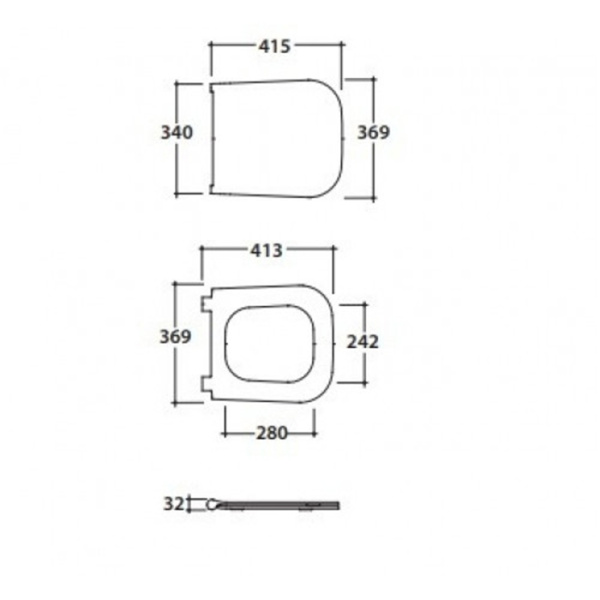 GLOBO Stone Сиденье съемное для унитаза STS07 цвет белый (микролифт) 