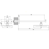 Gessi Rettangolo Верхний душ для настенного крепления 216x140мм, цвет: хром 