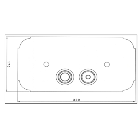 Nicolazzi Complementi Клавиша смыва, цвет: бронза 