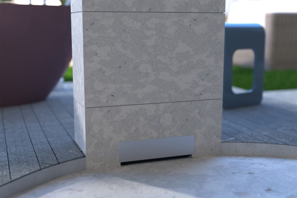 Трап 35 см, пристенный, гидрозатвор, ABS, горизонтальный выход OMP Tea Intramura 975.101.8 