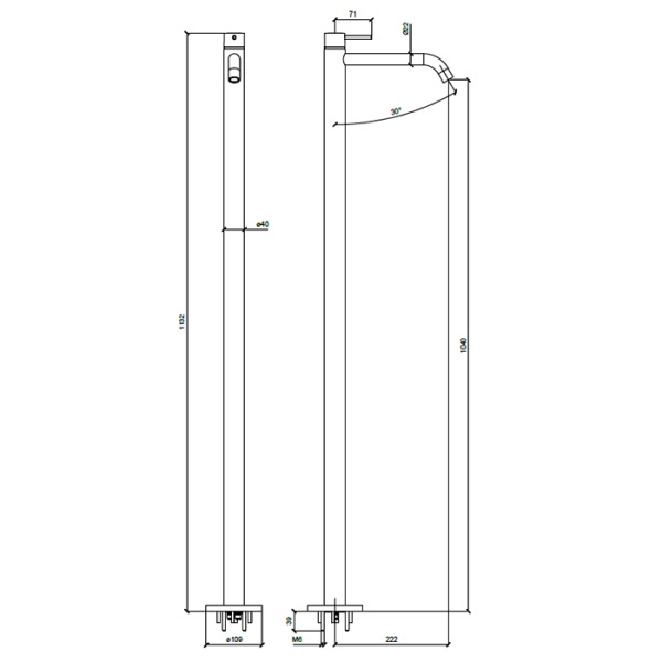 ALMAR Внутренняя часть напольного смесителя для раковины 