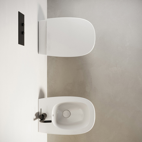 Catalano Alvea Унитаз подвесной 53x36, безободковый, смыв Tornado, покрытие Cataglaze+, без крепежа, цвет белый глянц (Акция со склада!) 