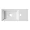 Alice Spy Раковина 55x25хВ11, накладная/подвесная, с отверстием под смеситель, белый глянцевый 