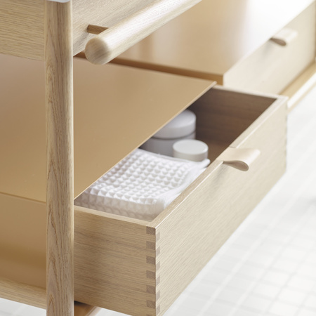 Burgbad Mya База с умыв. Керам. 1200х505х900 мм,1 отв под смеситель на столешнице, 2 ящика, 1 полка металл, 1 пор. для полот., цвет дуб натуральный ст 