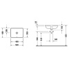 Duravit Starck 3 Раковина для встраивания снизу, с перел.,включая крепл.для встраив. в дерев. столеш., 490x365мм, Цвет белый (Спец.цена из наличия) 