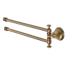 TW Harmony 013, вращающийся полотенцедержатель двойной 49см, цвет держателя: бронза