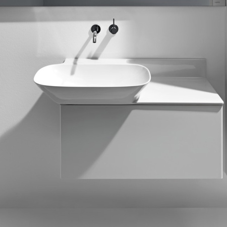 Laufen INO Тумба под раковину 8.1330.1/2, 770х350х355мм, с 1 выдвиж. ящиком, цвет: белый матовый 