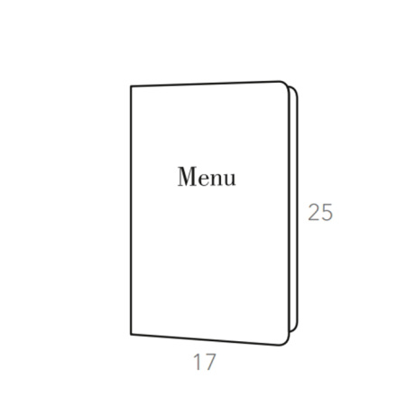 ADJ Меню для ресторана, 17x25 см., цвет: коньяк/бордо 