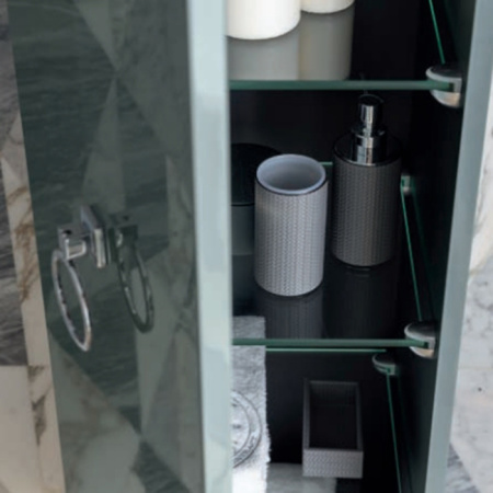 OASIS LUTETIA Столешница мраморная 1650х560х20 мм., с 1 отверстием для раковины, с 3 отверстиями для смесителя, мрамор Bianco Statuario 