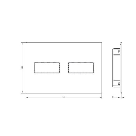 Artceram Клавиши смыва Смывная клавиша INOX-710, цвет латунь брашированная PVD 