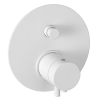 Смеситель термостатический для душа Remer Elegance NT09KBBO, белый матовый